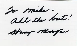 Harry Morgan autograph