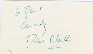 Dane Clark autograph