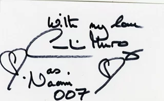 Caroline Munro autograph