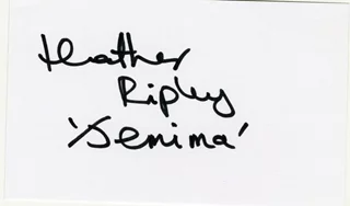 Heather Ripley autograph