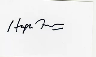 Hugh Fraser autograph