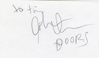 John Densmore autograph