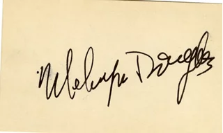 Melvyn Douglas autograph