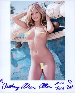 Audrey Aleen Allen autograph