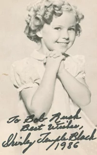 Shirley Temple-Black autograph