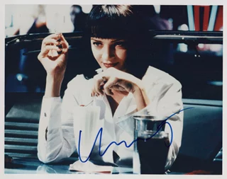 Uma Thurman autograph