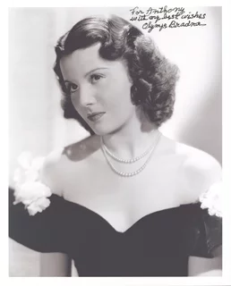 Olympe Bradna autograph
