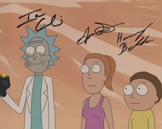 Rick and Morty autograph