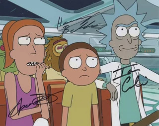 Rick and Morty autograph