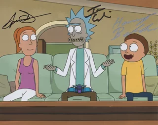Rick and Morty autograph