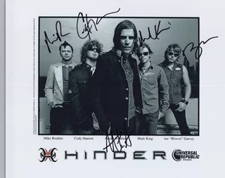 Hinder autograph