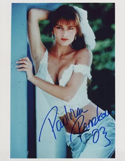 Paulina Porizkova autograph