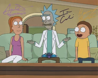 Rick and Morty autograph