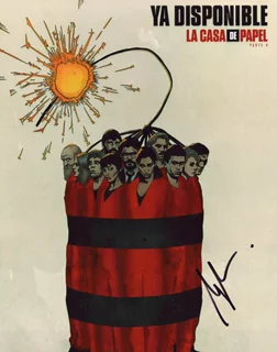 Alvaro Morte autograph