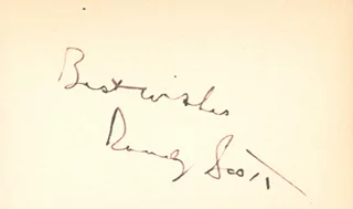 Randolph Scott autograph