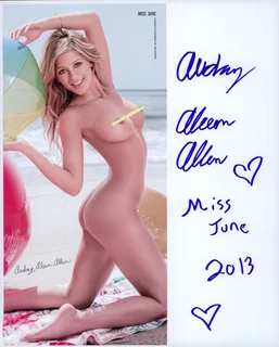 Audrey Aleen Allen autograph