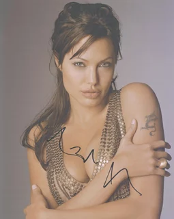 Angelina Jolie autograph
