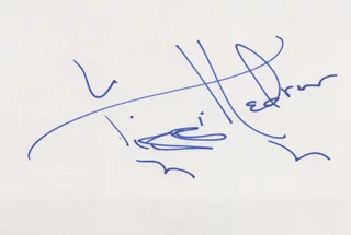 Tippi Hedren autograph