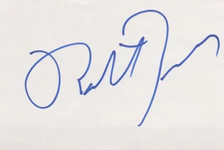 Robert Zemeckis autograph