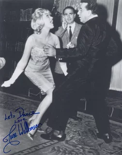 June Wilkinson autograph