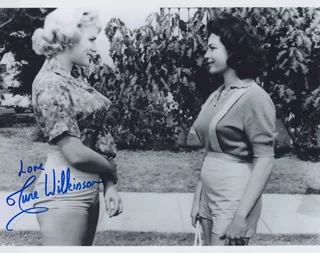June Wilkinson autograph