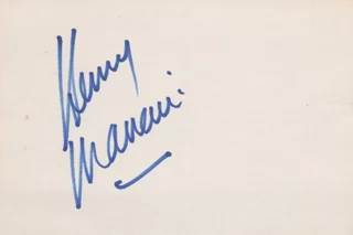 Henry Mancini autograph