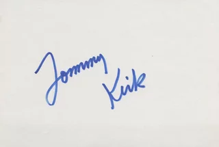 Tommy Kirk autograph