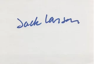 Jack Larson autograph