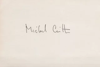 Michael Crichton autograph
