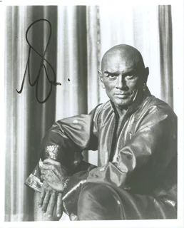 Yul Brynner autograph