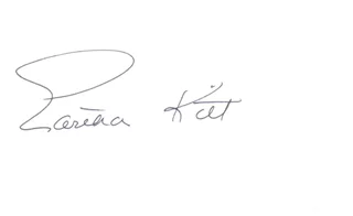 Eartha Kitt autograph