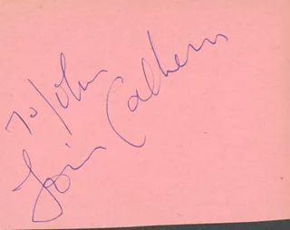 Louis Calhern autograph