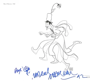 Marcel Marceau autograph