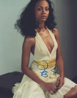 Zoe Saldana autograph