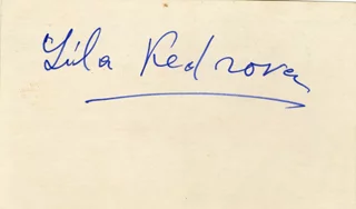 Lila Kedrova autograph