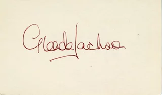 Glenda Jackson autograph