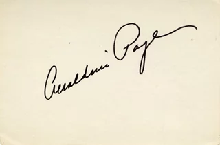 Geraldine Page autograph