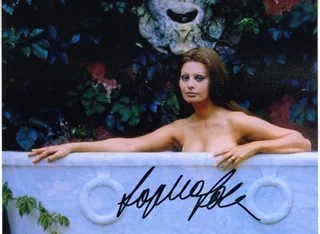 Sophia Loren autograph