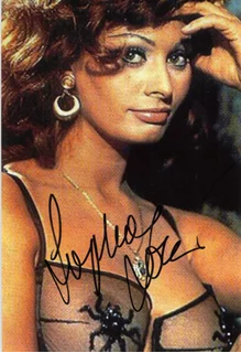 Sophia Loren autograph