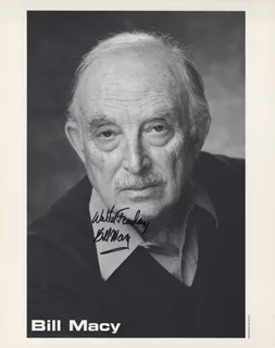 Bill Macy autograph