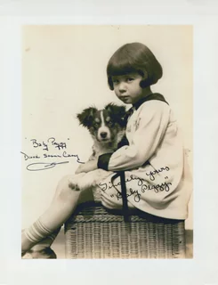 Baby Peggy autograph