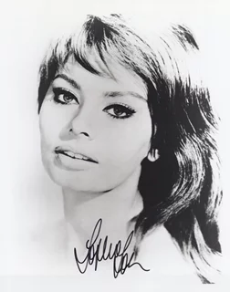 Sophia Loren autograph