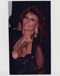 Sophia Loren autograph