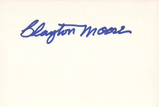 Clayton Moore autograph