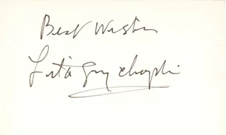 Lita Grey Chaplin autograph