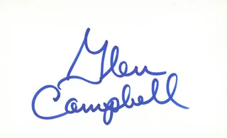 Glenn Campbell autograph
