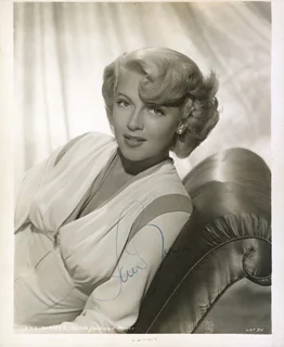 Lana Turner autograph