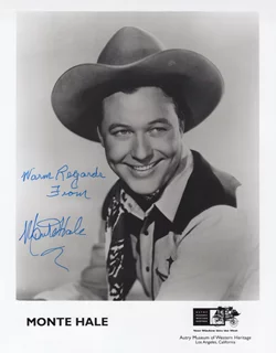 Monte Hale autograph