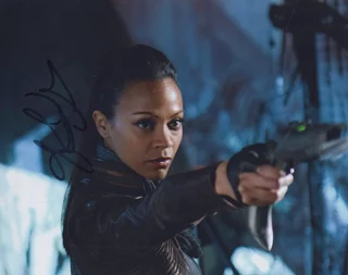 Zoe Saldana autograph