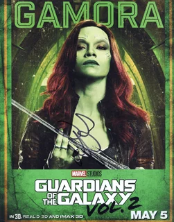 Zoe Saldana autograph